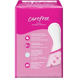 Carefree Panty Liners for Women, Regular, Unscented, 54ct