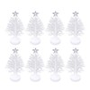 Toddmomy 8pcs Tabletop Mini LED Fiber Optic Christmas Tree With