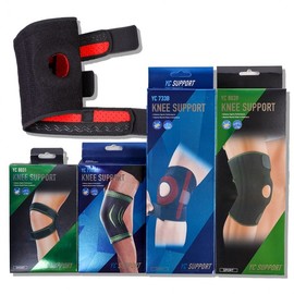 High-Elasticity Tight Knee Support Band with Strong Compression and 2-Stage Brace Knee Brace 1-YC 8031 2ea