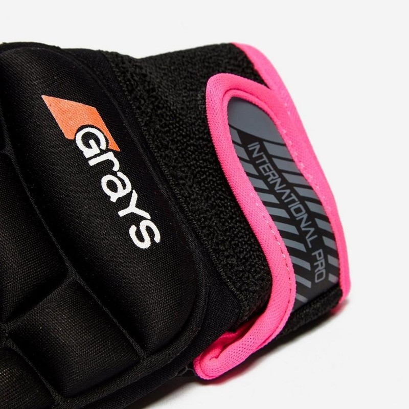 Grays International Pro Left Glove International Pro Gloves - Black/Pink,