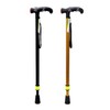 Elderly Walking Foldable Cane 6 Level Aluminum Cane patient black