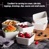 BTaT- Ramekins, 8 oz, Set of 6, White, Square Shaped,