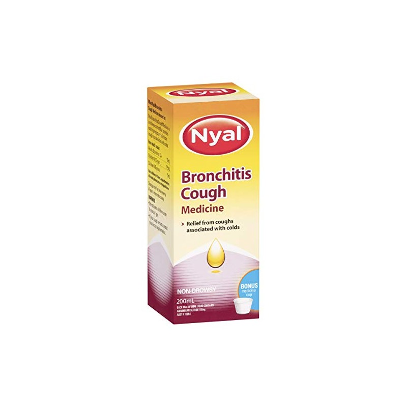 Nyal Nyal Bronchitis Cough 200Ml Srt, 200 milliliters
