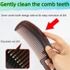 HIDOSNG 3PCS Hollow Tooth Hairbrush Dandruff Comb, Hollow Tooth Hairbrush