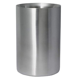 Wine Chiller Bucket Dual Wall Insulated Stainless Steel Wine/Champagne Cooler Bucket, Keeps Wine Cool