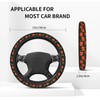 Raunew Car Steering Wheel Cover for Women & Men, Jack-O-Lantern