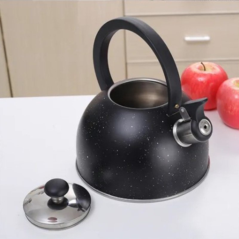Whistling Kettle Stainless Steel Large Diameter Spout Moon Shape Handle