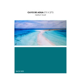 Venezuelan Landscape Microfiber Towel – Ultra-Absorbent, Fast-Drying & Compact – Ideal for Beach, Camping & Travel I Cayo de Agua Los Roques @DosLocosDeViaje