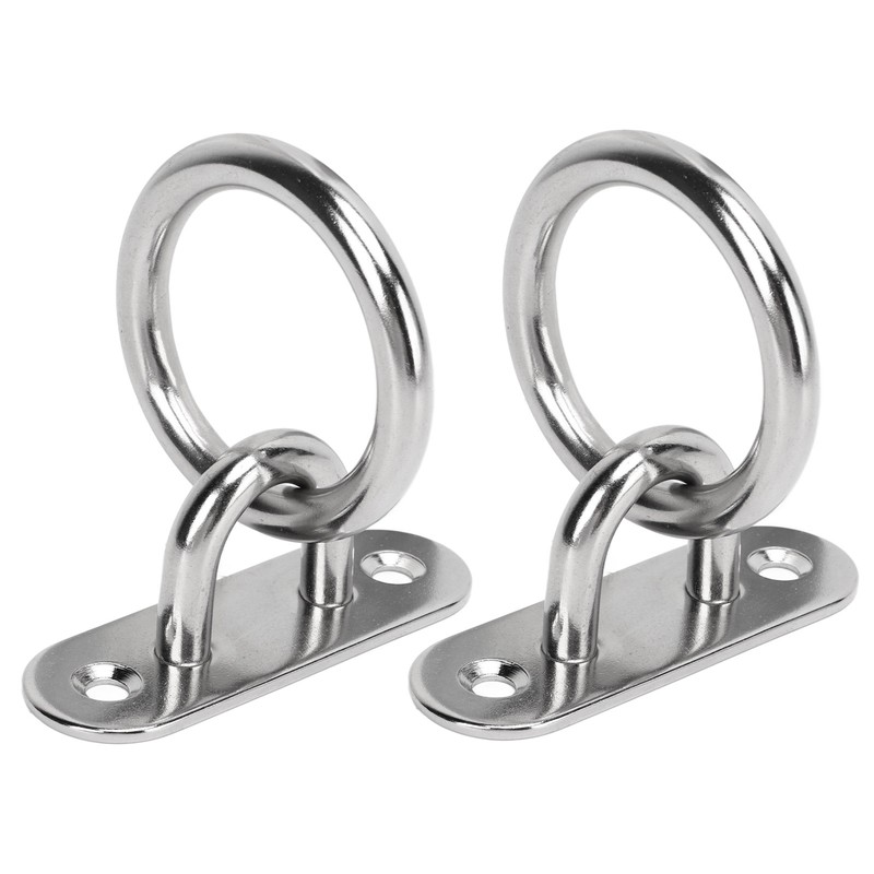 2pcs Stainless Steel Pad Eye Plate High Strength Highly Polished