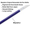 Maydahui 50 Pcs Blue Ink Retractable Gel Pen Refills 0.7