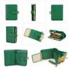 Full Grain Leather Kiss Lock Wallet for Women Contact's Small