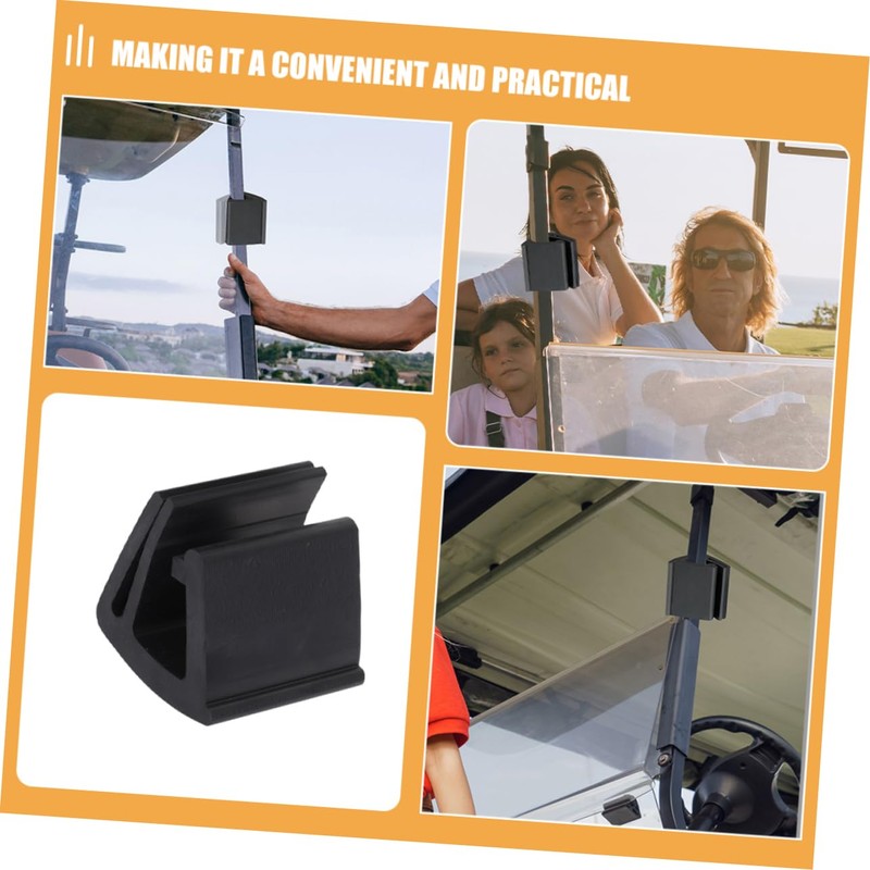 Mikinona Golf Cart Windshield Clip Easy Installation and Slip Design