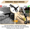 Miyobing Crevice Weeding Tools with Wheels, 2 in 1 Hook