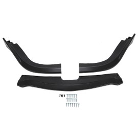KUAFU 3Pcs Front Bumper Lip Splitter Compatible with 2006-2007 Subaru Impreza WRX STI CS2 Style Under Chin Spoiler Air Dam Body Kit Unpainted Black