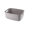 CURVER Softex 12.5 Litre Storage Basket, Elegant Design, Lightweight, Stackable