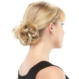 Maxwigs Playful Hairpiece Color 33 Dark Auburn - Hair Wrap Elastic Band 2.5" Length UpDo Ponytail Accent Synthetic Fiber Curly Wavy Easi Locks Scrunchie 672a Bundle Hairloss Booklet