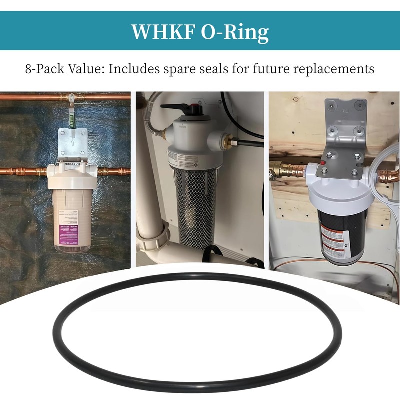W10-PR W10-OR Lid O-Ring for Water Filter Housings, 8 Pack