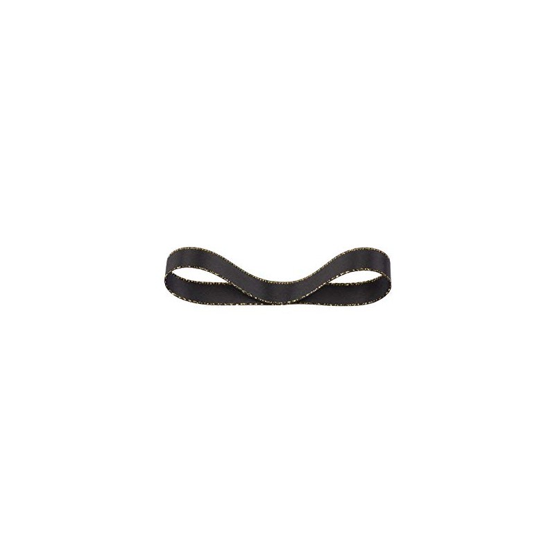 IDECORRIBBONS Width 0.4 inch (9 mm) Double-sided Satin Gold Edge