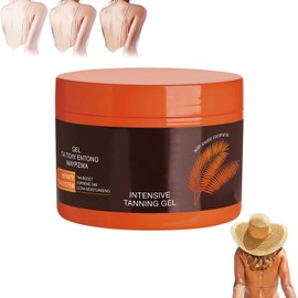 ThrivingAura Intensive Tanning Gel, Tanning Gel Tanning Cream, Dark Brown Tanning Gel Deluxe,Intense Tanning Gel Intense Tanning Deluxe Gel for Sunbeds & Outdoor Sun (1 PCS)