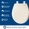 Bemis Aurora Slow Close Toilet Seat, Easy Clean Hinges and