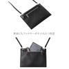 [UNISOUL] Sacoche Men's Sacoche Bag, 2-Way Zipper, Leather, Leather, Lightweight,