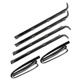 Kit de burletes para ventanas de puerta delantera para Ford F150 F250 F350 1987-1997, moldura de ventana, cepillo de fieltro, sello de reemplazo E7TZ1521452A E7TZ1521453A F2TZ1521456A F2TZ1521457A