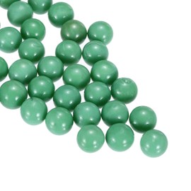 MECCANIXITY Porcelain Beads,1set Round Porcelain Gemstone Green 0.99lbs (0.63") Porcelain Marbles Pebbles for Vase Fillers Aquarium Decor DIY Craft