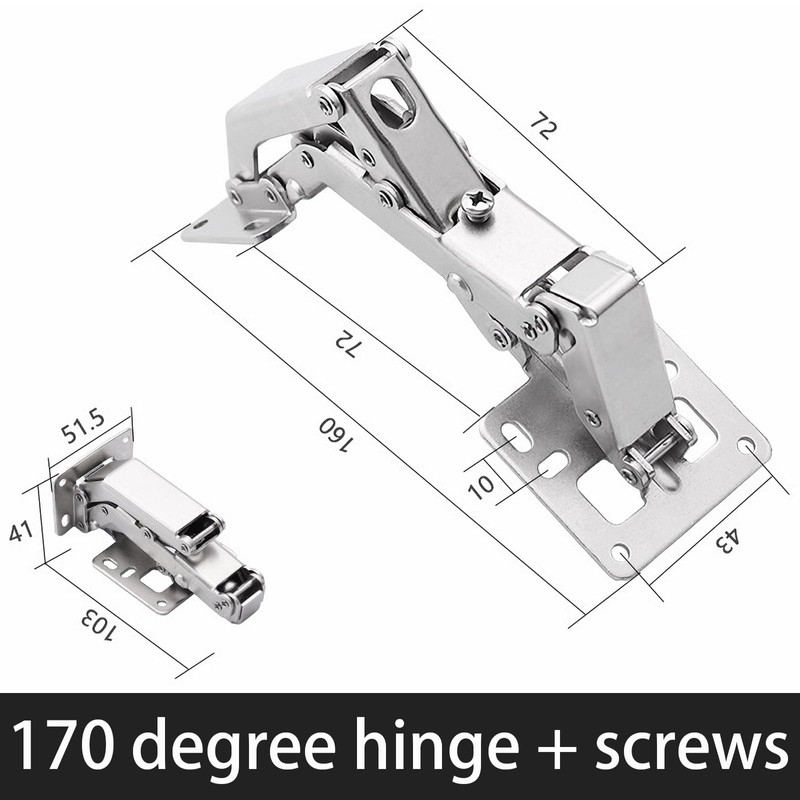 170 Degree Soft Close Hinges for Cabinet Doors - Premium