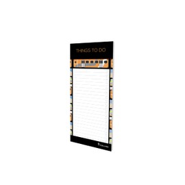 Collins Debden Flourish To Do List Notepad with Slim Magnetic Pad - Trains Design