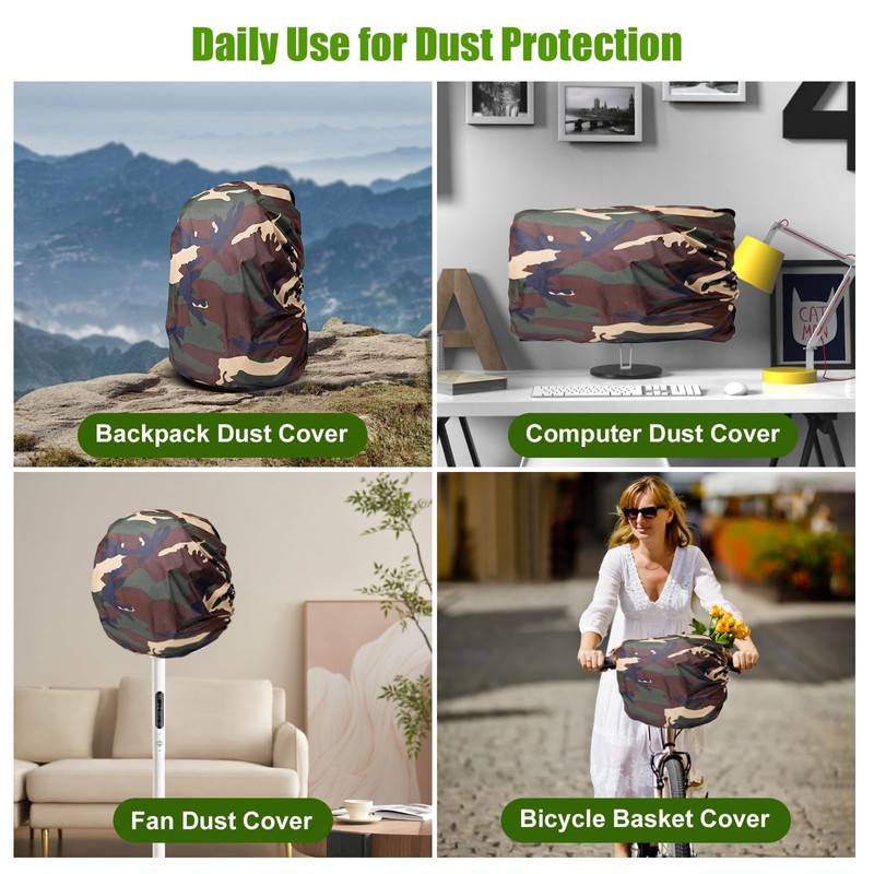 Bomiclss 2 Pack Cover for Backpack 20-28L Small Waterproof Rain