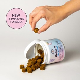 Bundle x Joy Radiant Hip and Joint Support Supplement for Dogs, 90 Soft Chews, Glucosamine Chondroitin for Dogs with Collagen, Turmeric, MSM, Colostrum, Helps Support Mobility and Flexibility