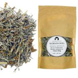 Wormwood (Artemisia Absinthium), 1.5 oz (43 grams), Wild-Harvested from Armenia. Premium Quality Herbal Tea