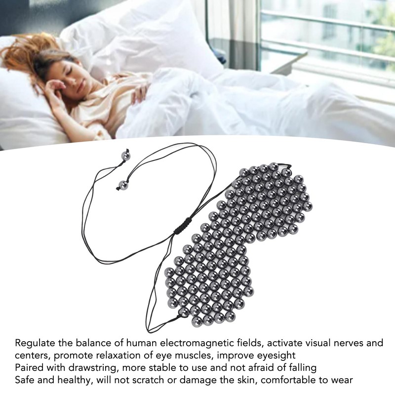 Terahertz Stone Eye Cover Relieve Fatigue Relaxing Comfortable Energy Stone