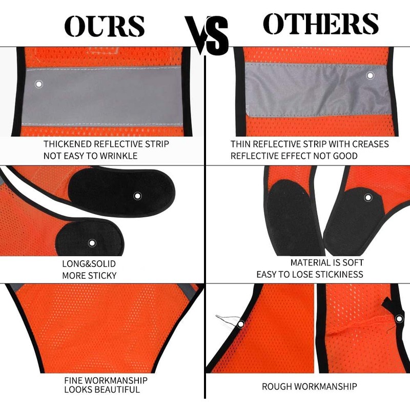 Biqing Hi Vis Vest Reflective Running Vest High Visibility Vest