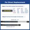 ARANA C1611028 12 inch Gas Struts Spring Lift Support 12"