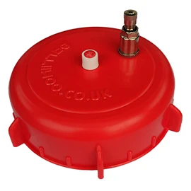 BALLIIHOO 4 Inch Co2 Pressure Barrel Control Cap - with Vent, Pressure Top Up and Test Valve