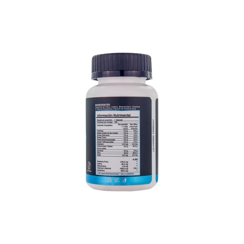 Suplemento Luteina Betacaroteno Zeaxantina 20mg 100 Cáps A4h Sabor Sin