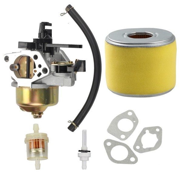 Harbot 16100-ZF6-V01 Carburetor with 17210-ZE3-505 Air Filter Gas Fuel Tank Joint Filter for Honda GX340 GX390 13HP 11HP 16100-ZF6-V00 Lawnmower Water Pumps