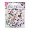 Little Birdie Ephemera Glittered Embellishments 70pcs - Birds & Berries