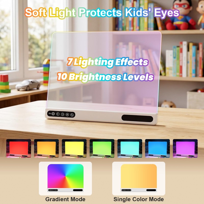 Rechargeable LED Drawing Board for Kids: 20 Hour Battery Life