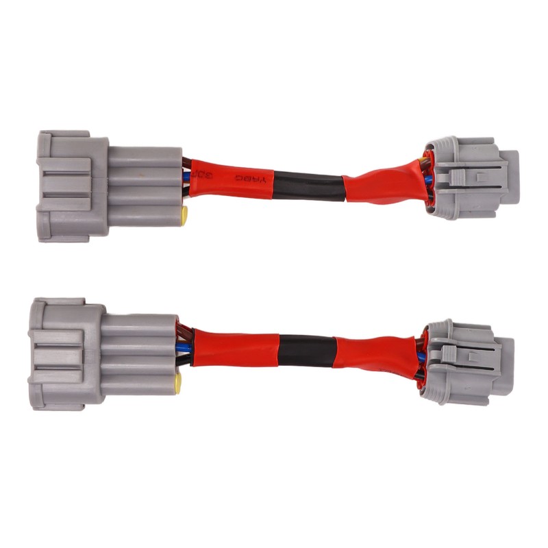 2PCS Headlight Conversion Adapter Wiring Harness Dustproof Fit for 350z