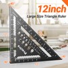 Preciva Carpenter Square 12 inch (1/16" Scale), Aluminum Alloy Rafter