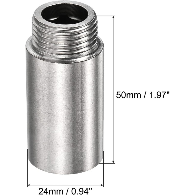 Awclub Shower Head Extension Arm, 2-Inch 1/2PT Male to 1/2PT