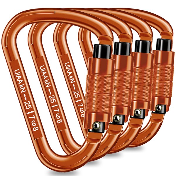 Auto Locking Carabiner Heavy Duty Carabiner 25kN UIAA Certified Climbing