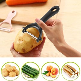 Premium Vegetable Peeler Set - Y-Shaped and I-Shaped Peelers with Ultra Sharp Stainless Steel Blades, Ergonomic Non-Slip Handle for Potato, Fruit & Veggie Peeling (2Pcs)