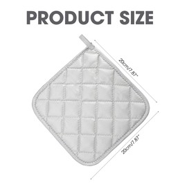 26PCS Pot Holders, Thick Mitts Square Hotpads, Cotton Quilted, Polyester Silver Coated Fabric Up to 450F Heat Resistant, Fall Batting Aid for Heavy-Duty Cooking Pan Oven & Kitchen Clearance