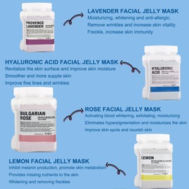 Lancity Jelly Mask Powder for Facials Professional Natural Gel Powder Esthemax hydrojelly Mask Peel Off Face Masks SkinCare, Moisturizing & Hydrating 23 Fl Oz (Hyaluronic Acid)