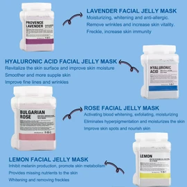 Lancity Jelly Mask Powder for Facials Professional Natural Gel Powder Esthemax hydrojelly Mask Peel Off Face Masks SkinCare, Moisturizing & Hydrating 23 Fl Oz (Hyaluronic Acid)