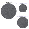 PUCSIQ Round Felt Pan Protectors for Dishes, Kitchens, Pots and