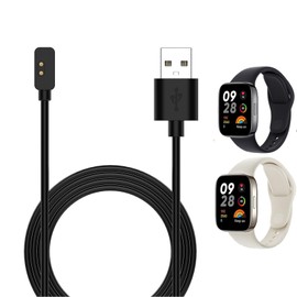 Ownkim Ladegerät kompatibel mit Redmi Watch 3/2 Lite/Smart Band Pro/Mi Band 7 Pro – Magnetische Ladestation 1 m USB-Kabel für Smartwatch – Schwarz (A)
